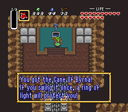 You got the Cane of Byrna
