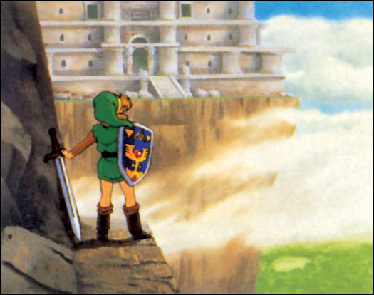 Link looking at Hera's Tower